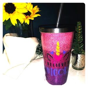 Unicorn Glitter Tumbler